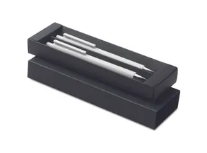 Set de stylos en alu. recyclé - Orwell | Blanc