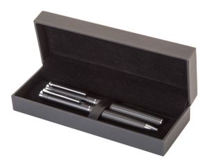 Set de stylos publicitaires - Stripo | Noir