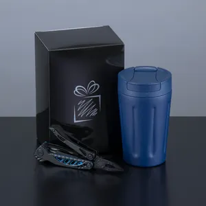 Set du conducteur : mug scandic et outil multifonctions optima | Bleu marine