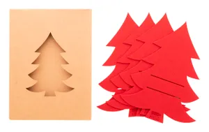 Set porte-couverts personnalisés de Noël en RPET - Tonsvik | Rouge