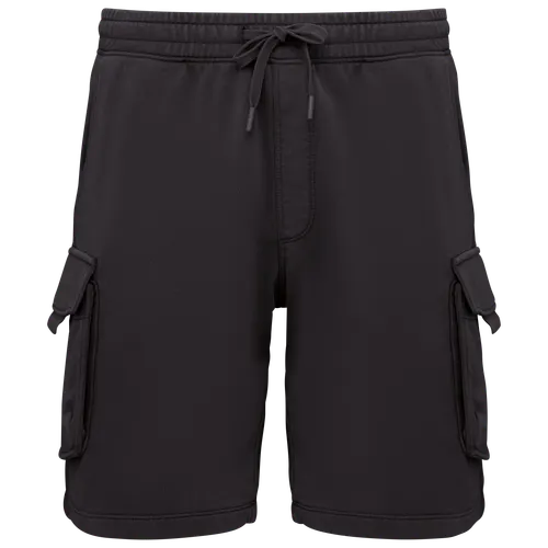 Short cargo écoresponsable délavé personnalisé French Terry homme - Native Spirit