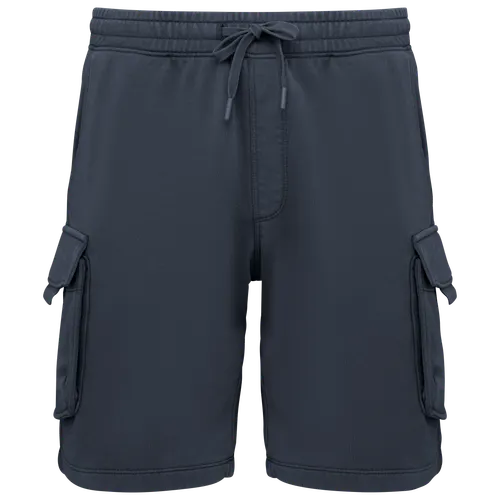 Short cargo écoresponsable délavé personnalisé French Terry homme - Native Spirit