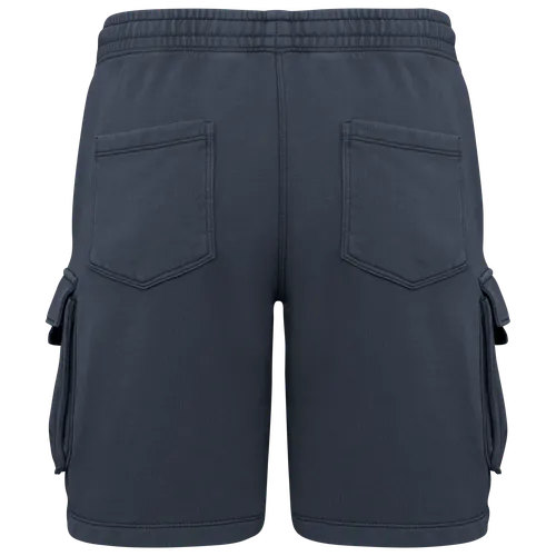 Short cargo écoresponsable délavé personnalisé French Terry homme - Native Spirit