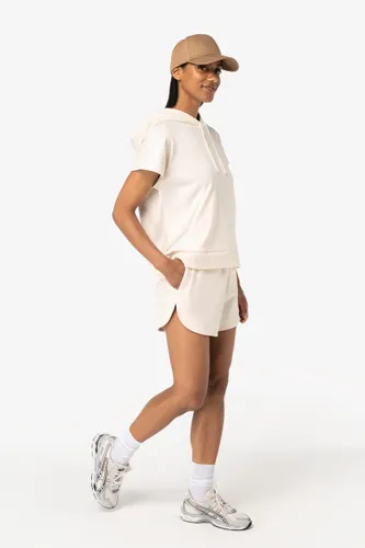 Sweat-shirt écoresponsable à capuche oversize sans manches French Terry femme - Native Spirit