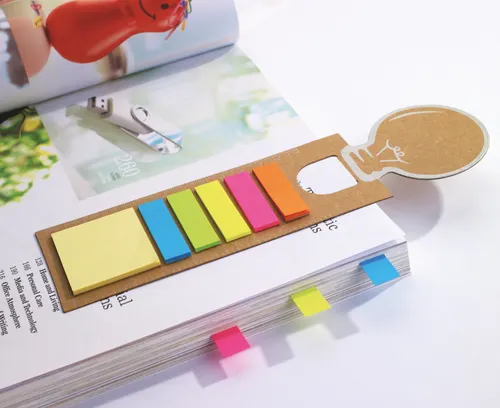 Signet publicitaire avec stickers mémo - Idea