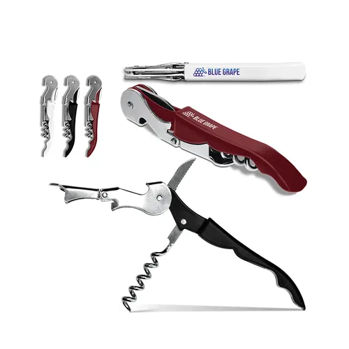 Sommelier limonadier tire-bouchon décapsuleur tout métal personnalisé