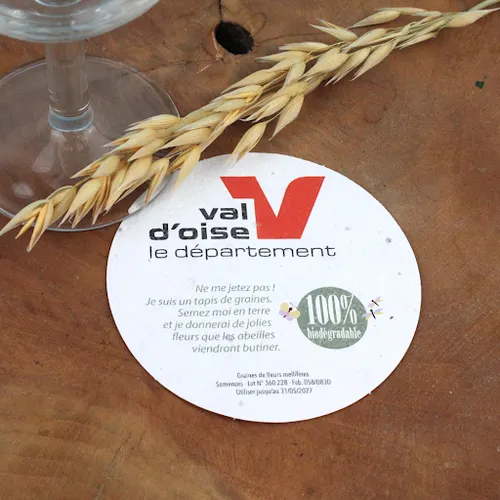 Sous Bock papier graines 200g carré