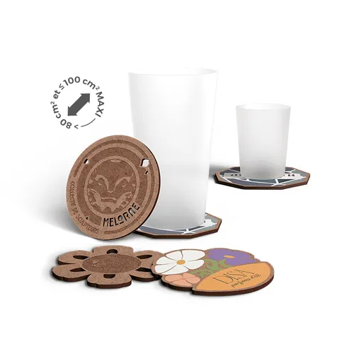 Sous verre création MDF personnalisé ép 3mm 100 cm2 maxi