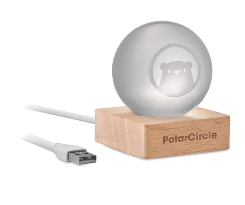 Sphère en verre LED publicitaire - Light