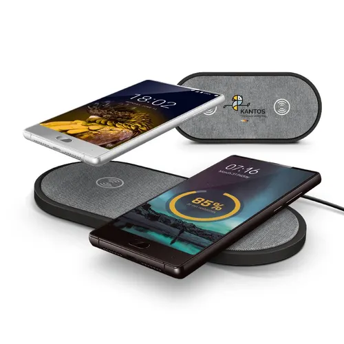 Station de charge duo personnalisée par induction (sans fil)