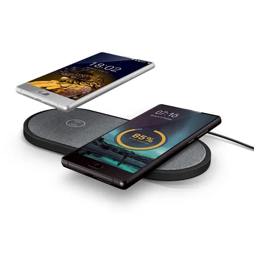 Station de charge duo personnalisée par induction (sans fil)