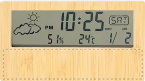 Station météo publicitaire en bambou - Roamer