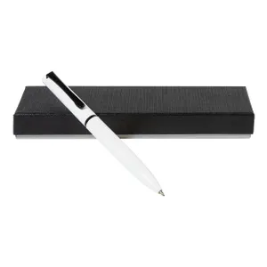 Stylo à bille dans son étui - Noiral | Blanc
