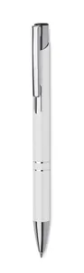 Stylo à bille en alu recyclé personnalisable - Dona | Blanc