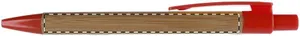 Stylo à bille en bambou personnalisé - Colothic | Rouge / Naturelle
