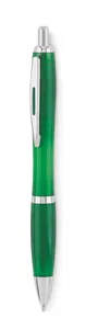Stylo à bille en RPET personnalisé - Rio Rpet | Transparent Green