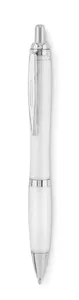 Stylo à bille en RPET personnalisé - Rio Rpet | Transparent White