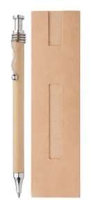 Stylo à bille publicitaire - Kagura | Argenté / Beige