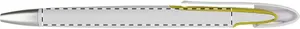 Stylo à bille personnalisé - Serval | Jaune / Blanc