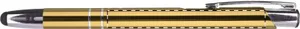 Stylo à bille publicitaire avec stylet - Tunnel | Doré