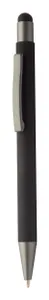 Stylo à bille stylet publicitaire - Hevea | Noir
