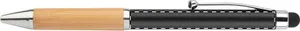 Stylo à bille stylet personnalisé - Bollys | Noir