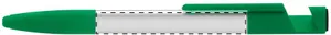 Stylo à bille stylet personnalisé - Handy | Vert / Argenté