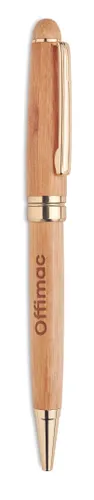 Stylo bille coffret bambou personnalisable - Etna