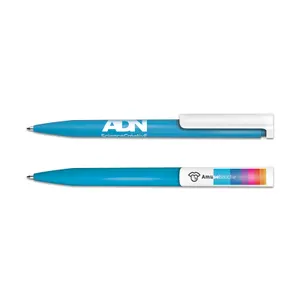 Stylo bille personnalisé écriture bleue corps antibacterien