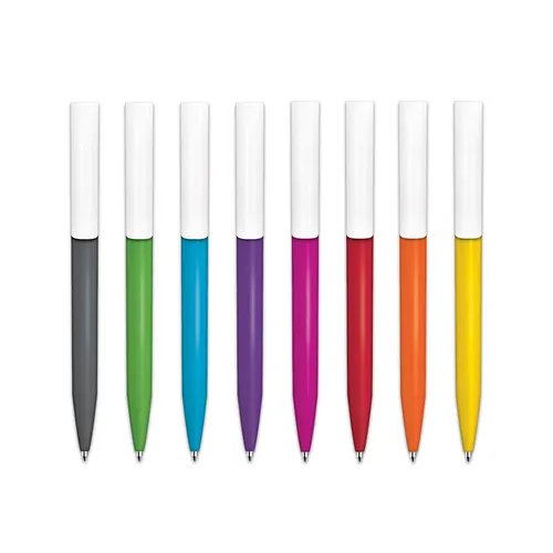 Stylo bille personnalisé écriture bleue corps antibacterien