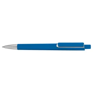 Stylo bille écriture noire personnalisé corps et clip plastique