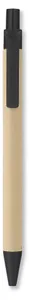 Stylo bille en PLA maïs/papier personnalisable | Black