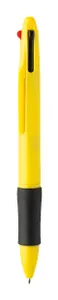 Stylo bille personnalisé 4 couleurs RABS - Quattro | Jaune