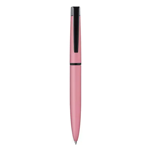 Stylo bille personnalisé écriture bleu corps et clip métal