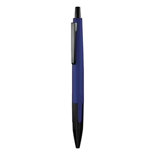 Stylo bille personnalisé écriture bleu corps et clip métal