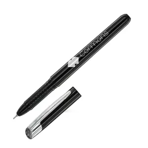 Stylo bille personnalisé écriture bleue corp et clip metal - hauser