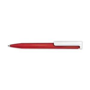 Stylo bille personnalisé écriture bleue corps antibacterien | Rouge 08