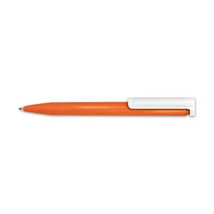 Stylo bille personnalisé écriture bleue corps antibacterien | Orange 05