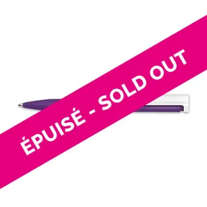 Stylo bille personnalisé écriture bleue corps antibacterien | Violet 11