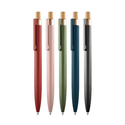 Stylo bille personnalisé écriture bleue en alu recyclé