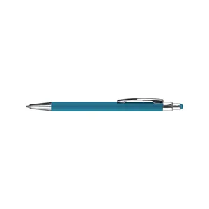 Stylo bille personnalisé ecriture noir / stylet | Bleu cl.22