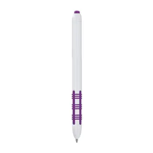Stylo bille plastique ecritoire noir personnalisé | Violet 11