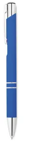 Stylo bille poussoir finition publicitaire - Aosta | Royal Blue