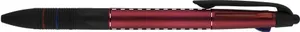 Stylo bille publicitaire 3 couleurs stylet - Trime | Rouge / Noir