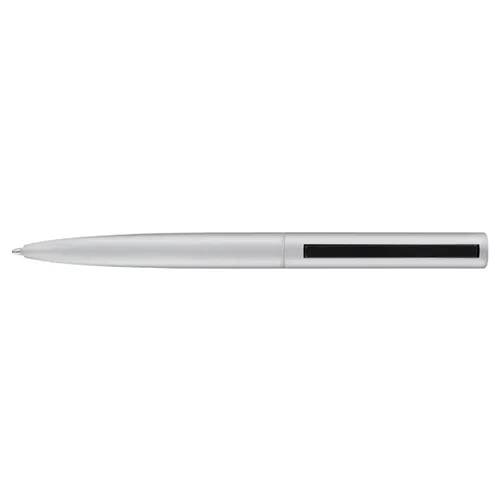 Stylo bille publicitaire écriture bleue corps et clip métal