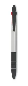 Stylo bille stylet 3 couleurs personnalisé - Multipen | Silver