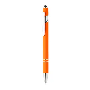 Stylo bille tactile personnalisé - Tonnel Soft | Orange