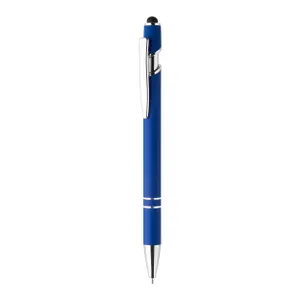 Stylo bille tactile personnalisé - Tonnel Soft | Bleu Foncé