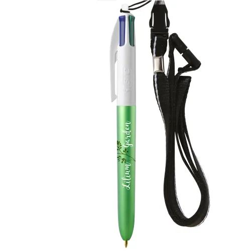 Stylo Glacé avec Lanyard personnalisé BIC® 4 Colours