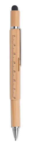 Stylo niveau à bulle en bambou personnalisable - Toolbam